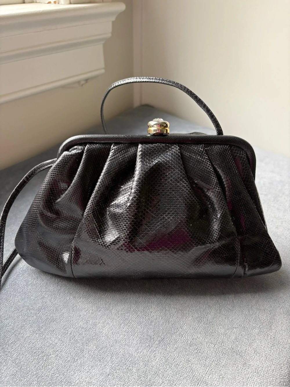 Susan Gail Snake Skin Handbag